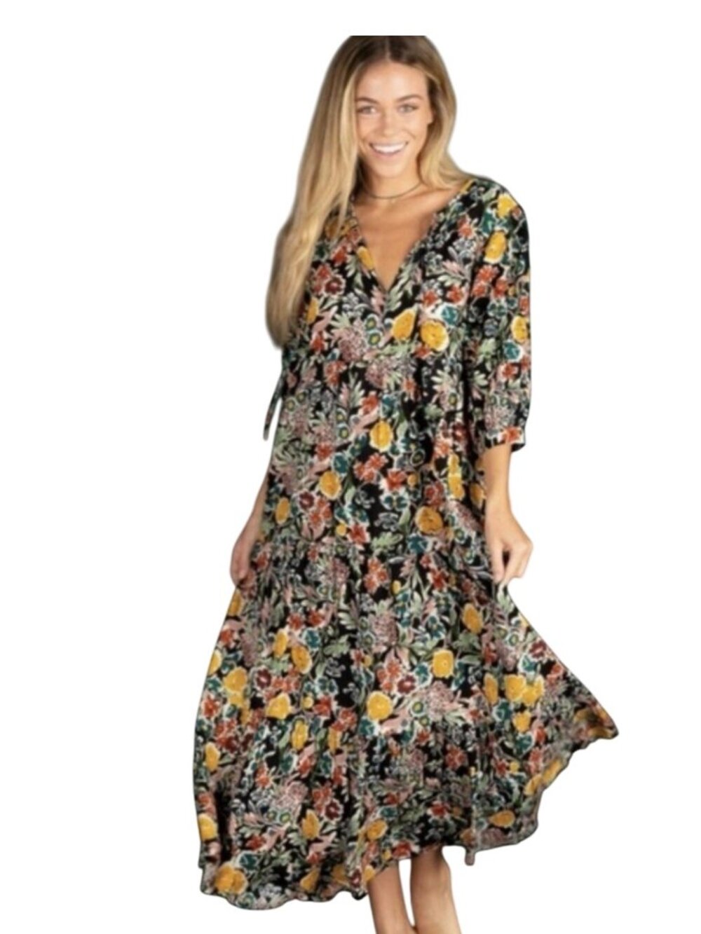 Natural Life Floral Maxi Dress XS/S